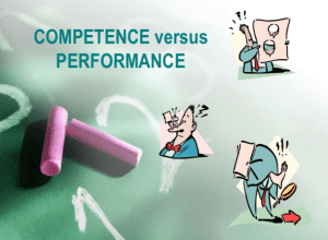 competence v performance competency and performance