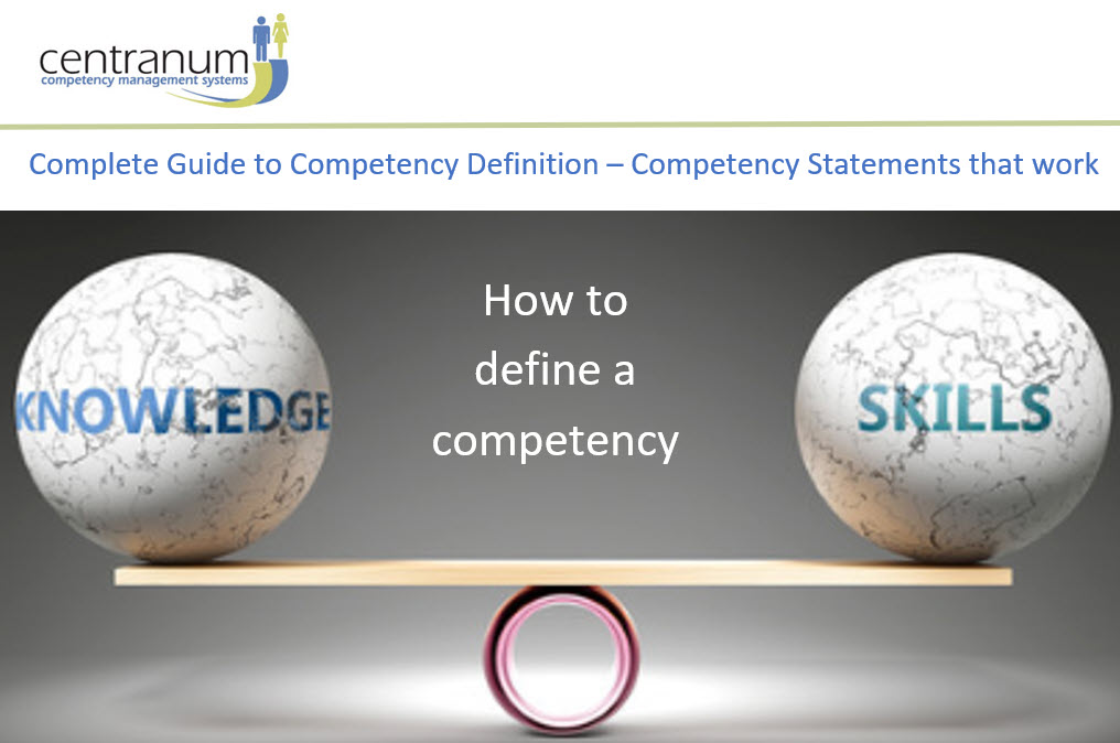 Define competency - statements that work